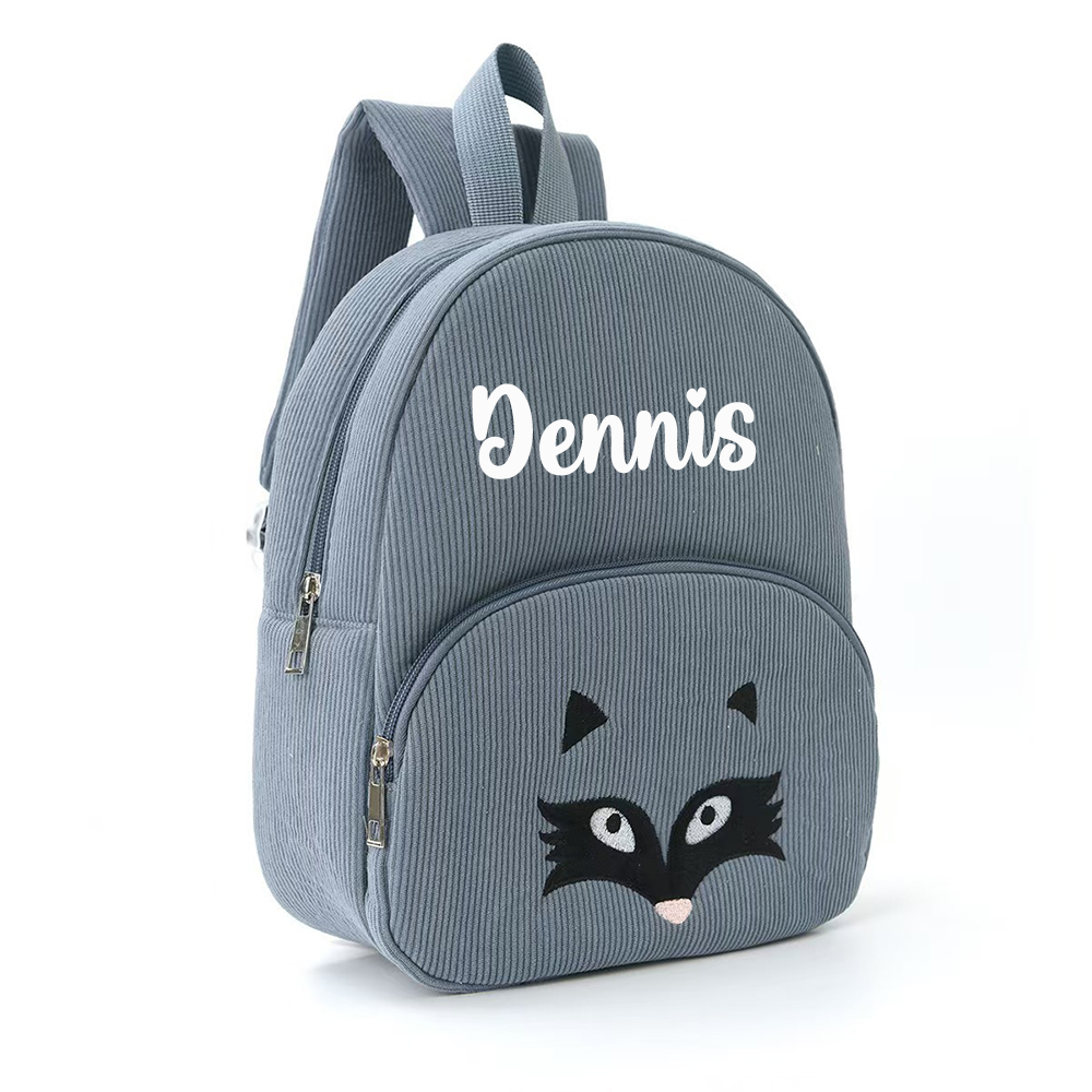 Personalized Lovely Corduroy Animals Backpack