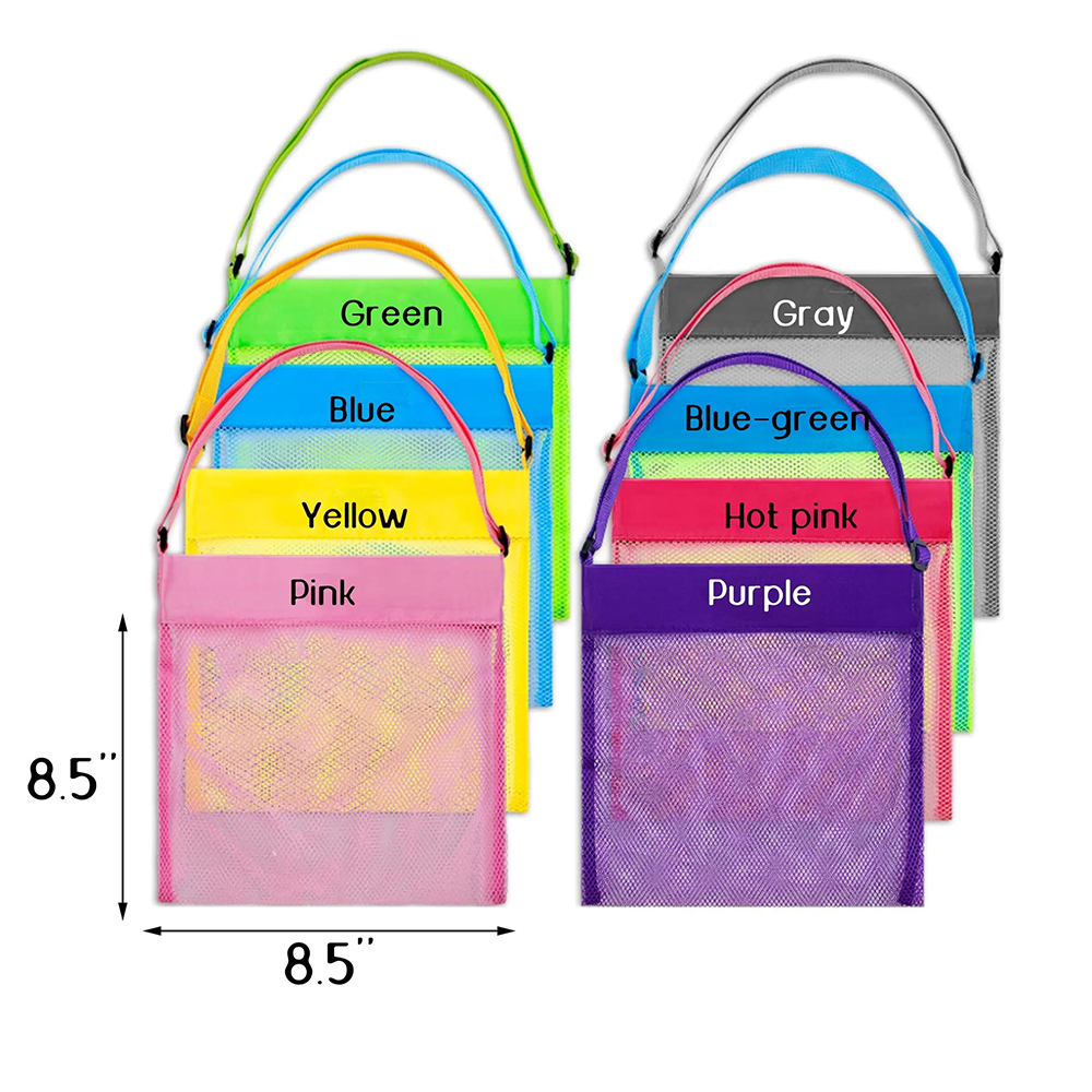 Personalized Seashell Mesh Monogramed Beach Bag
