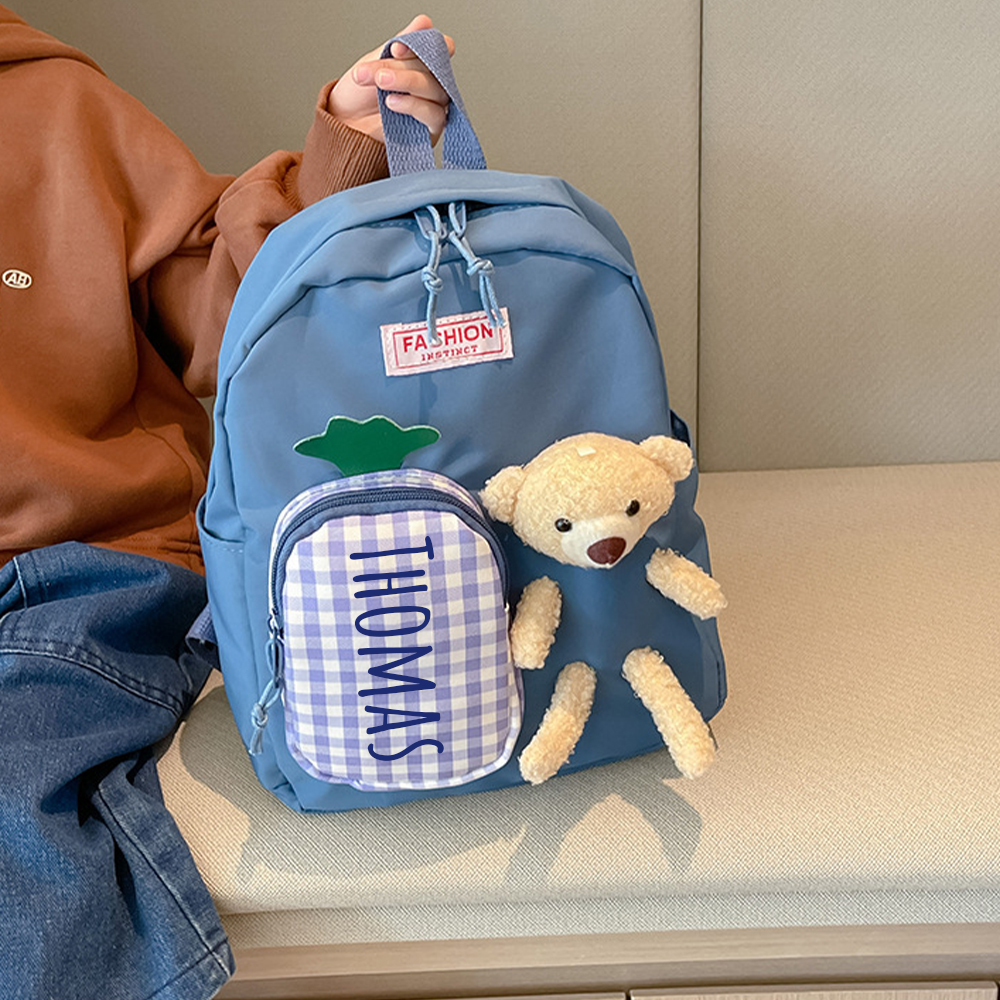 Personalized Kids Teddy Bear School Backpack