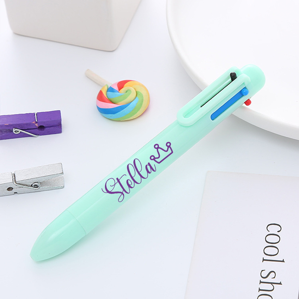 Personalized Multi Purpose 6 Colors Business Pens