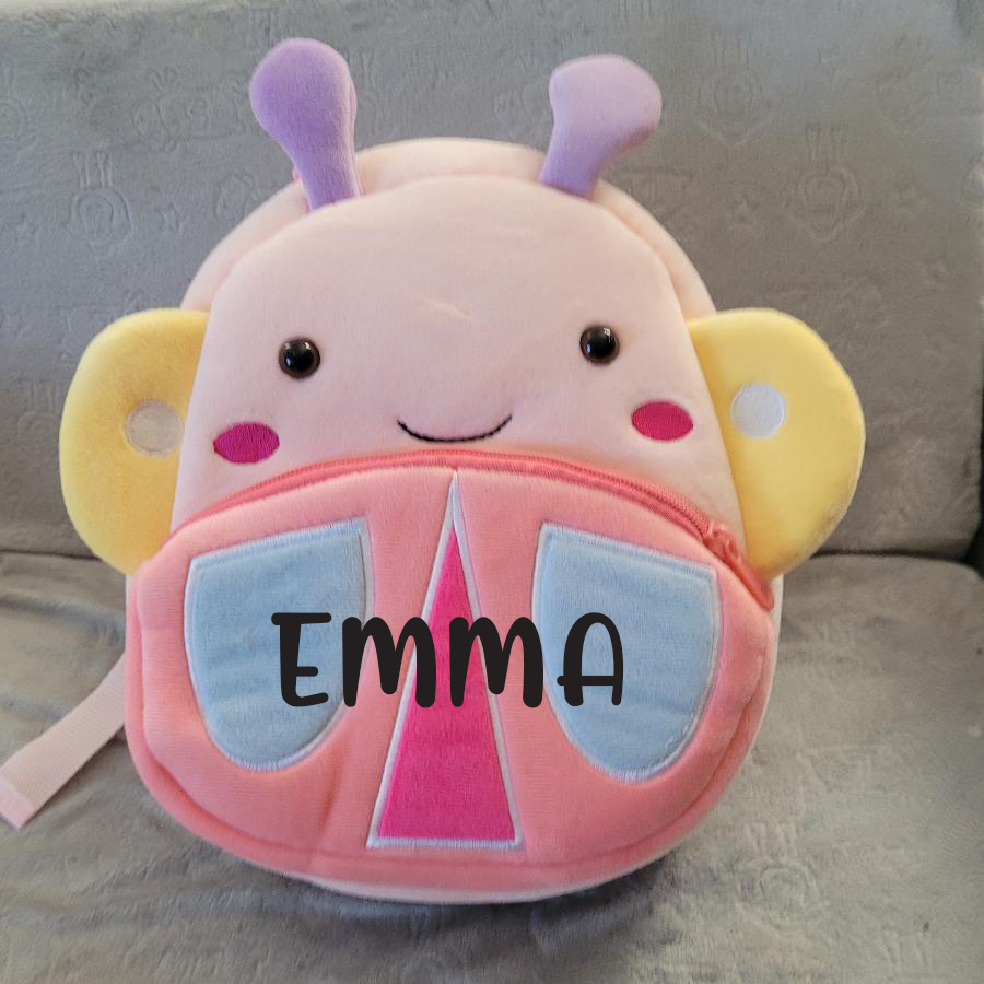 Personalized Cute Butterfly Animals Toddler Backpack