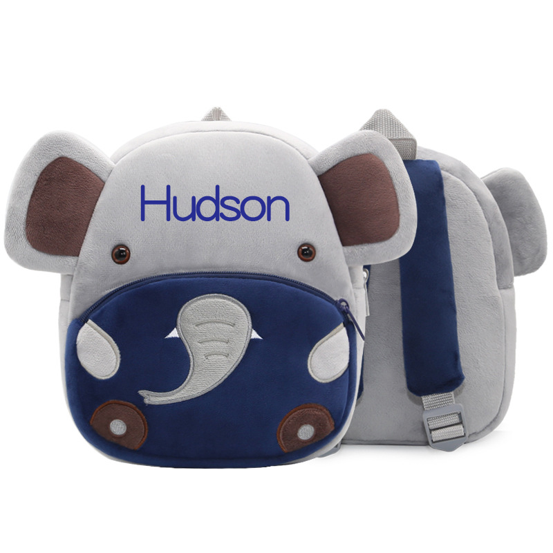 Personalized Cute Elephant Animals Toddler Backpack