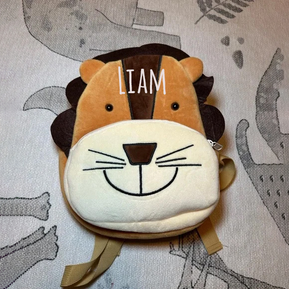 Personalized Cute Lion Animals Toddler Backpack