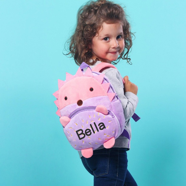 Personalized Cute Hedgehog Animals Toddler Backpack