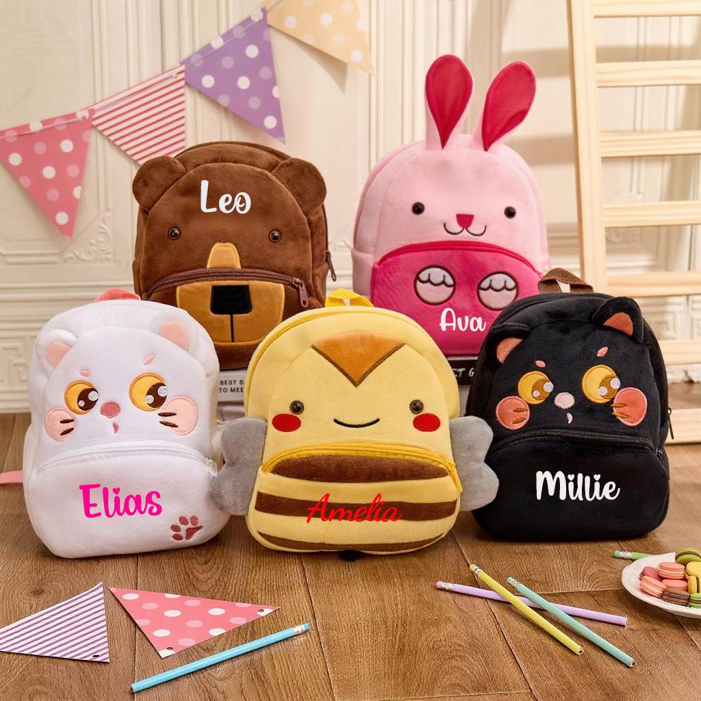 Personalized Cute Bee Animals Toddler Backpack