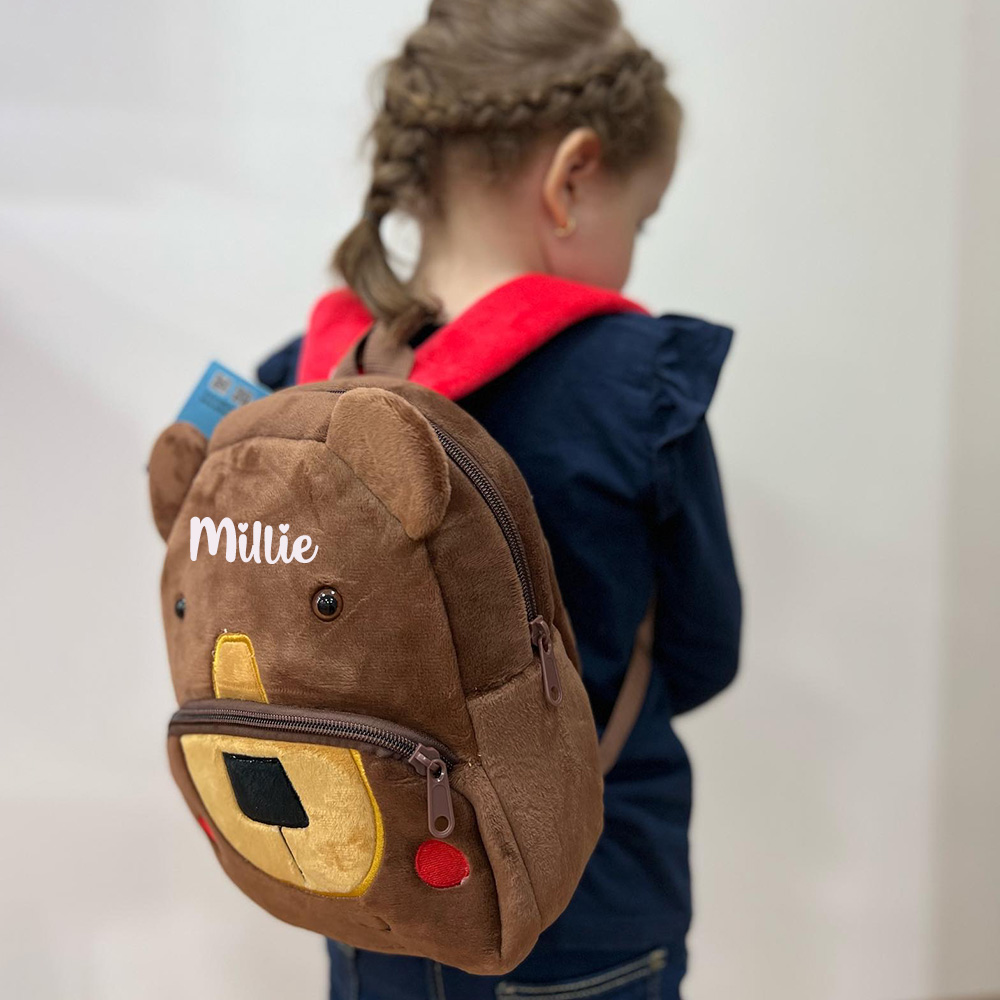 Personalized Cute Bear Animals Toddler Backpack