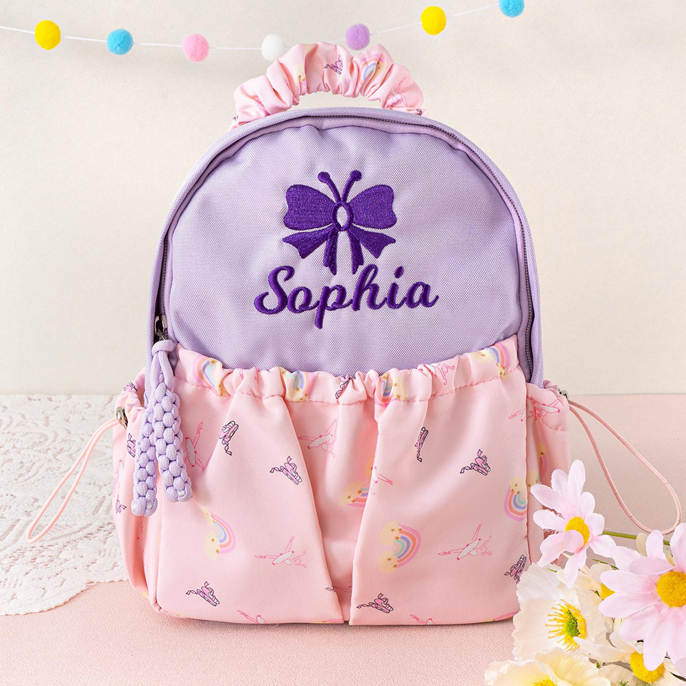 Personalized Embroidery Little Girls Dance Backpack