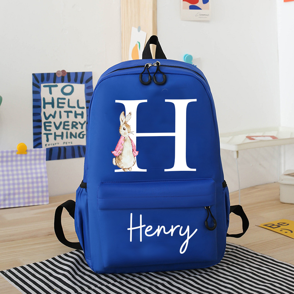 Personalized Color Easter Bunny Backpack