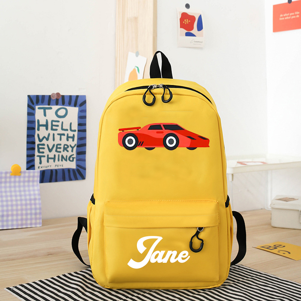 Personalized Color Truck Back to School Backpack