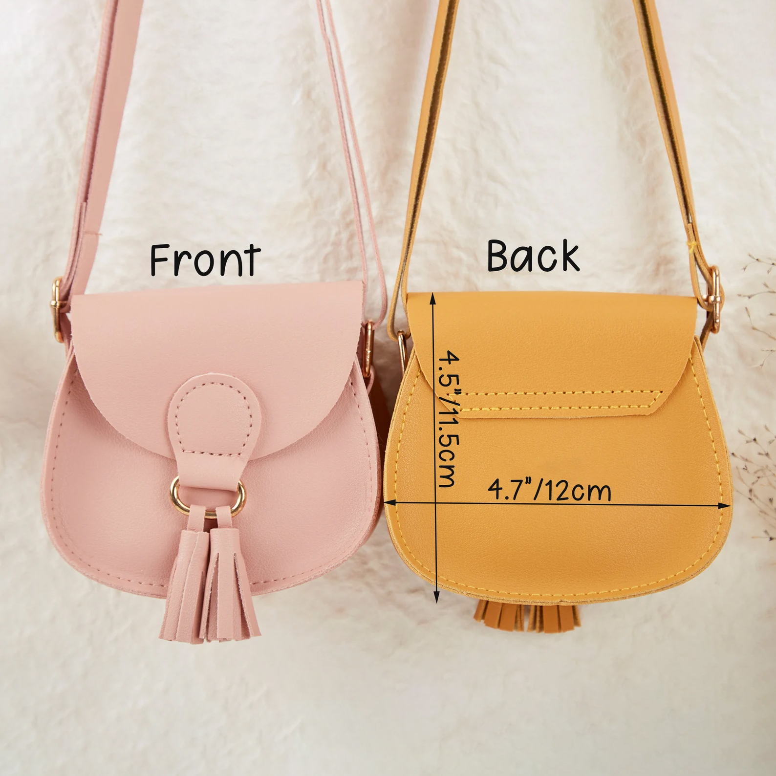 Personalized Embroidery Girls Color Tassel Purse