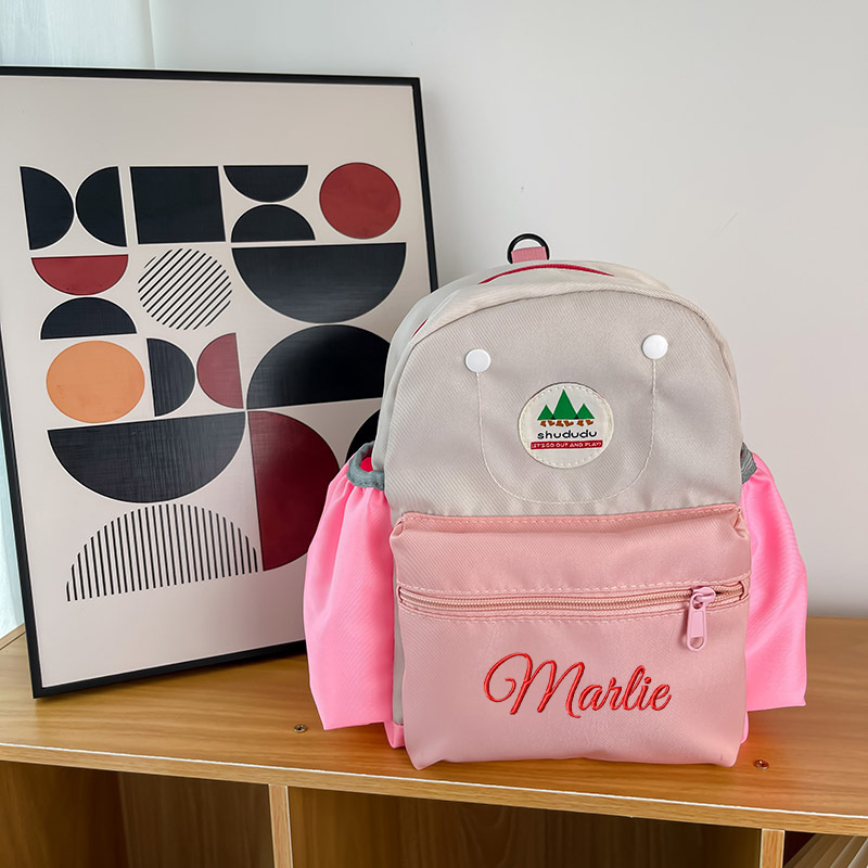 Personalized Embroidery Kid Color Backpack