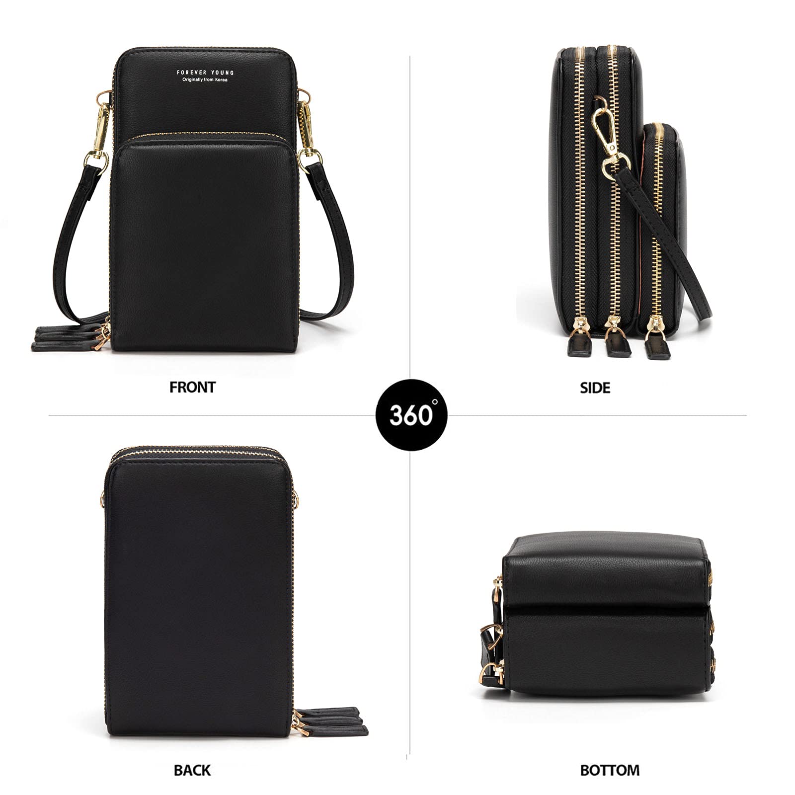 Personalized Color Small Crossbody Cell Phone Bag