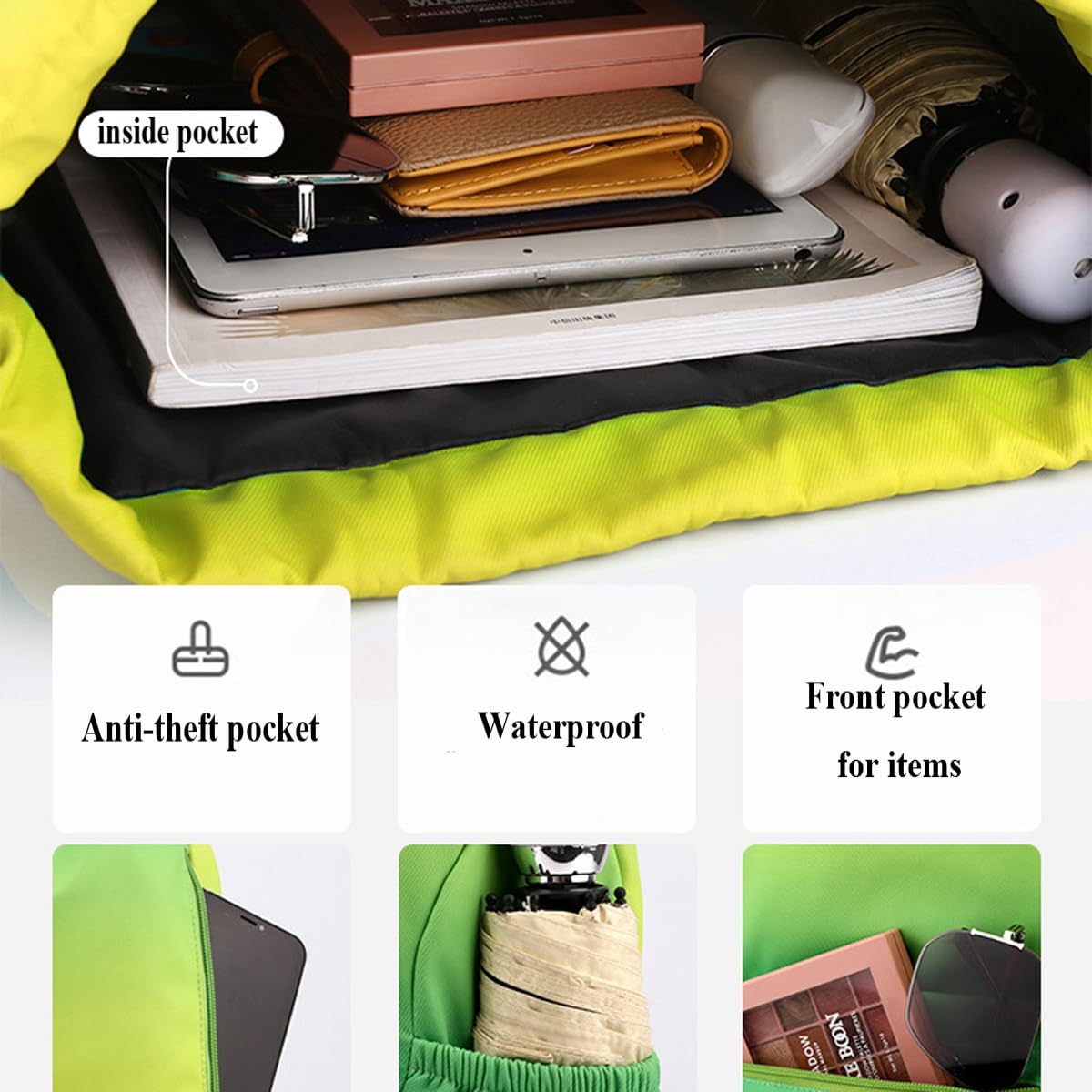 Personalized Colorful Waterproof Oxford Gym Backpack