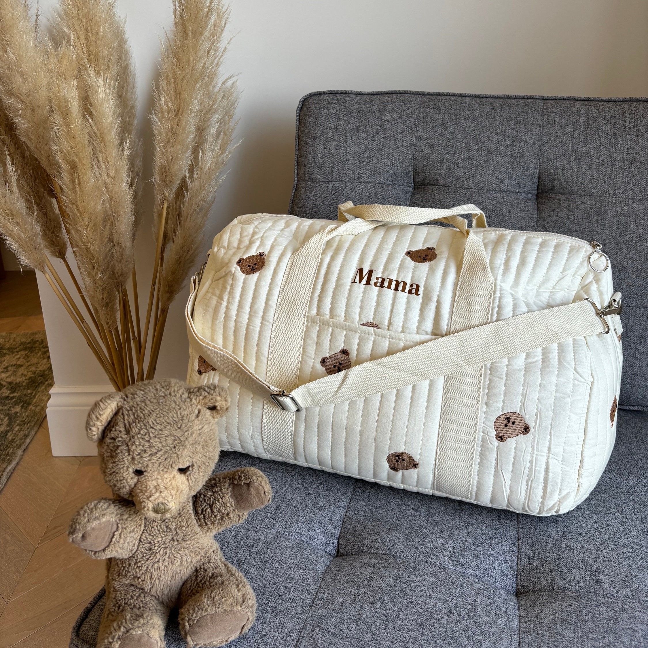 Personalized Mama and Baby Adorable Duffle Bag