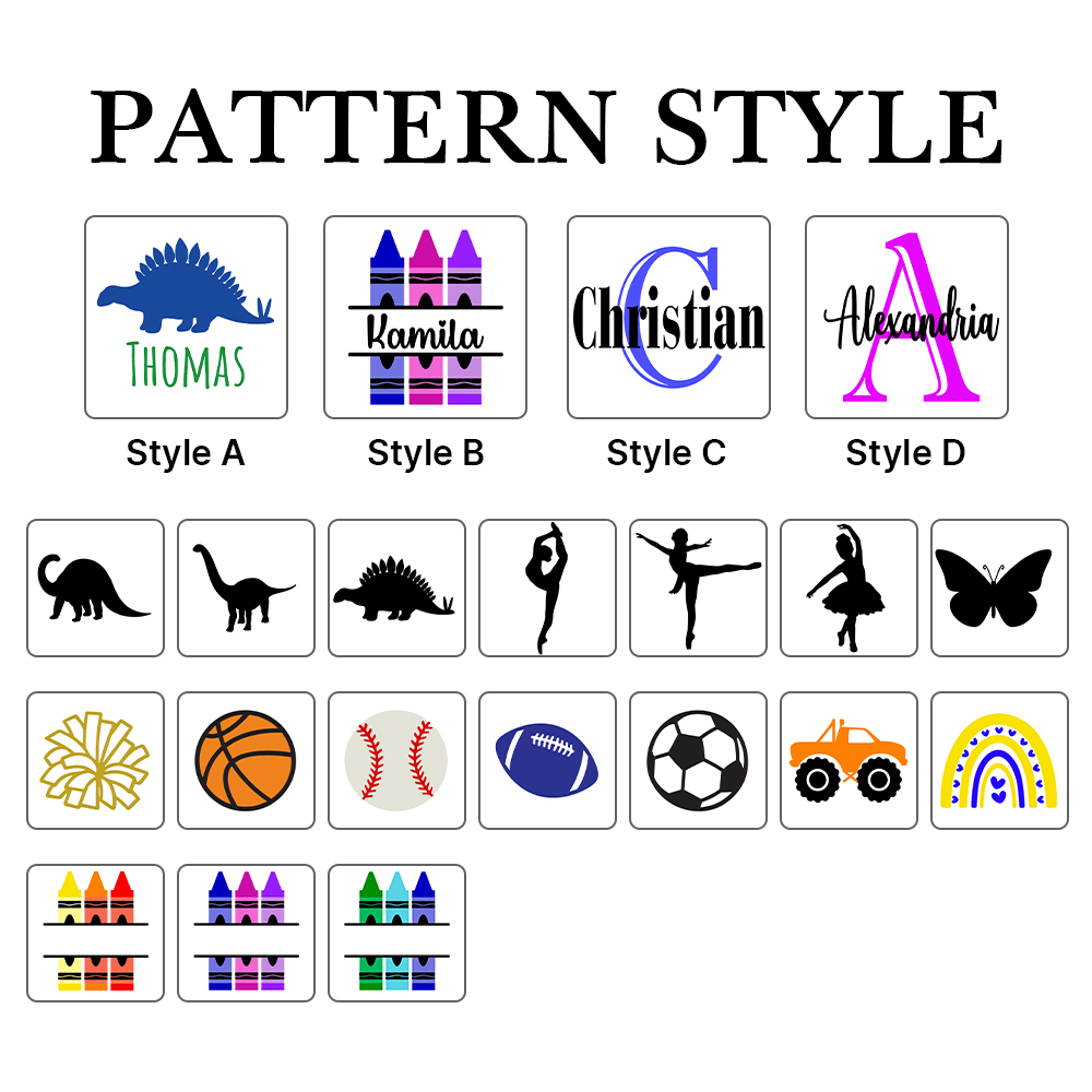 Personalized Kids Back to School Supplies Crayon Holder