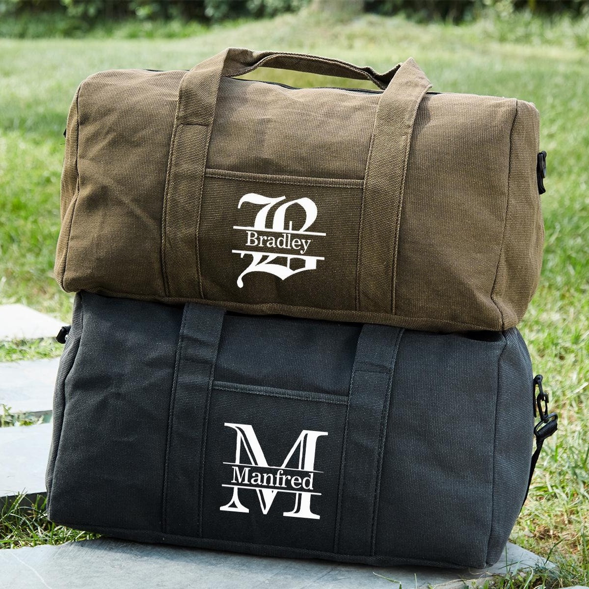 Personalized Print Canvas Duffel Bag