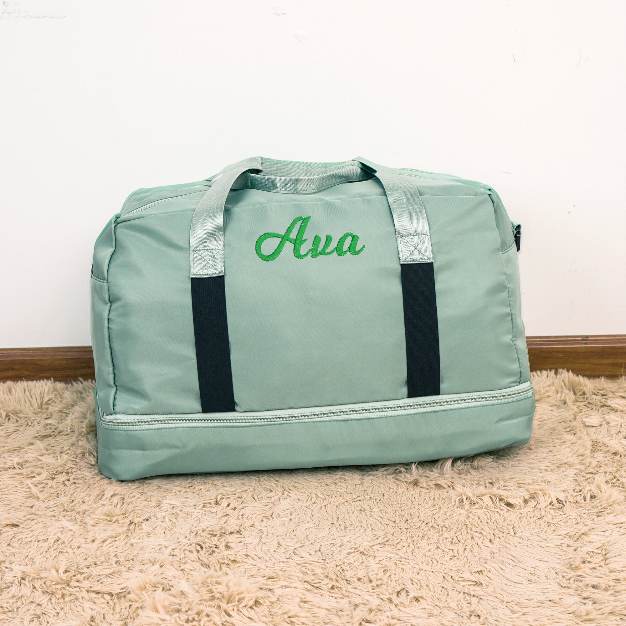 Personalized Embroidery Color Duffle Bag