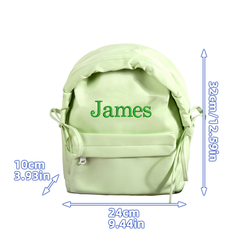 Personalized Embroidery Kids Color School Backpack