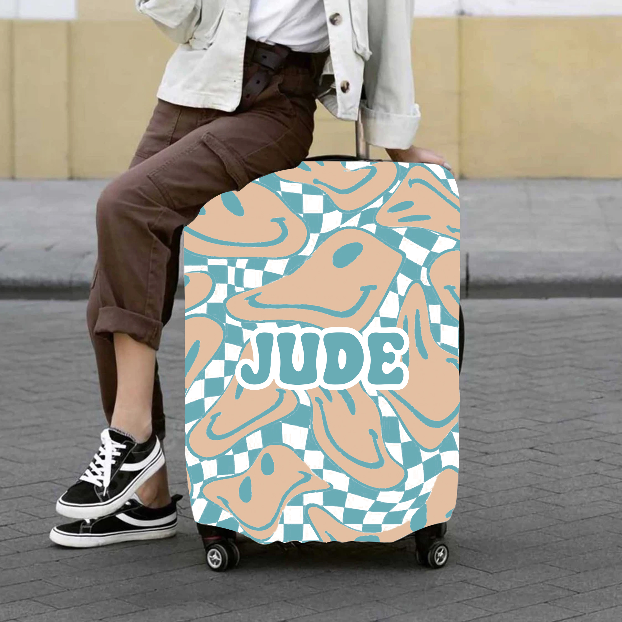 Personalized Funny Original High-elastic Suitcase Protector Luggage Cover