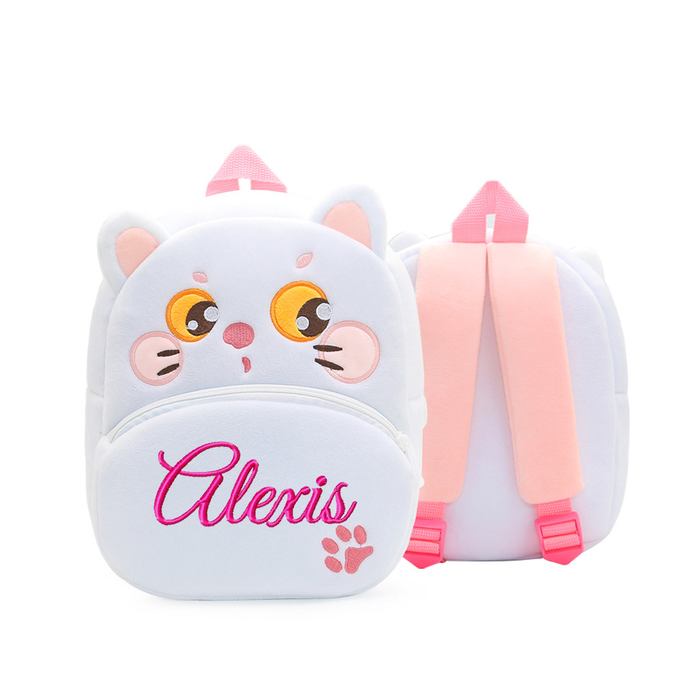 Personalized Embroidery Cartoon Animals Backpack