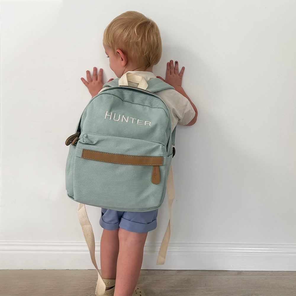 Personalized Embroidery Kids Classic Canvas Backpack