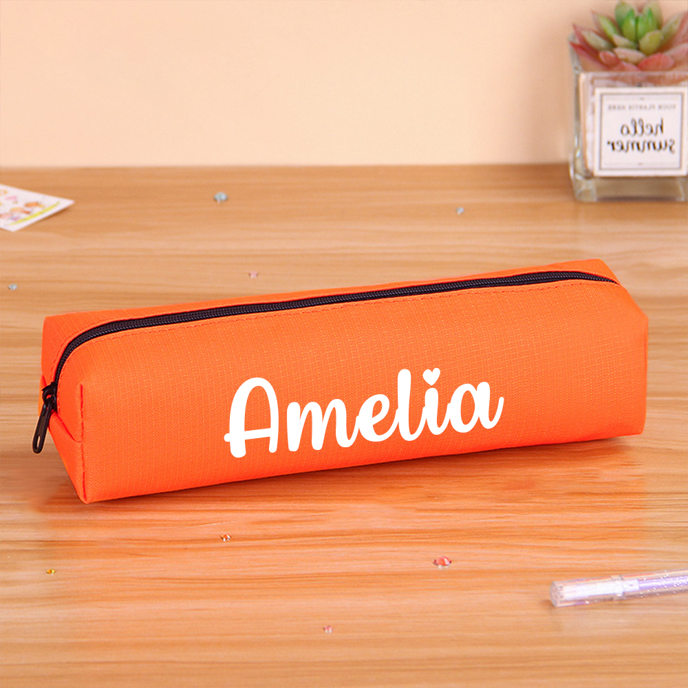 Personalized Colorful Canvas Pencil Bag