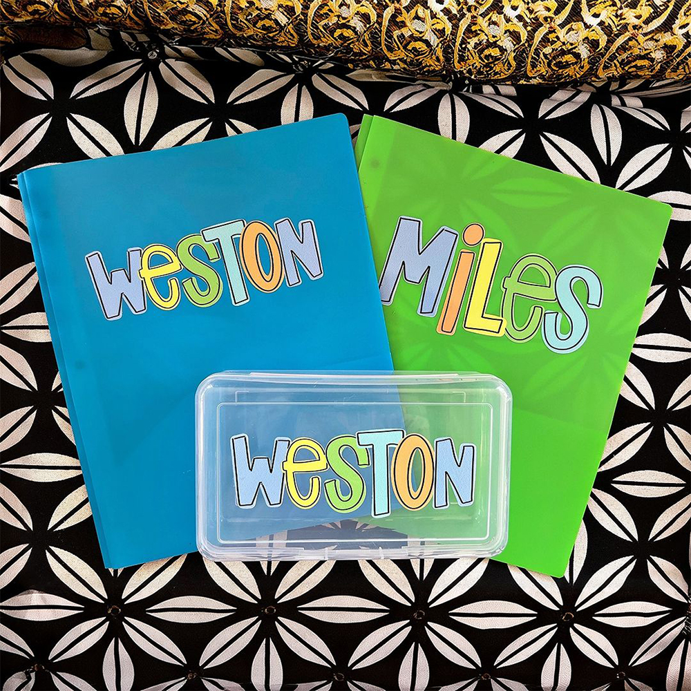 Personalized Back To School Colourful Folder