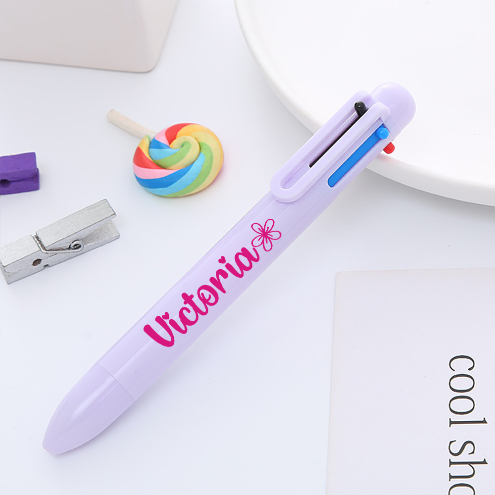 Personalized Multi Purpose 6 Colors Business Pens