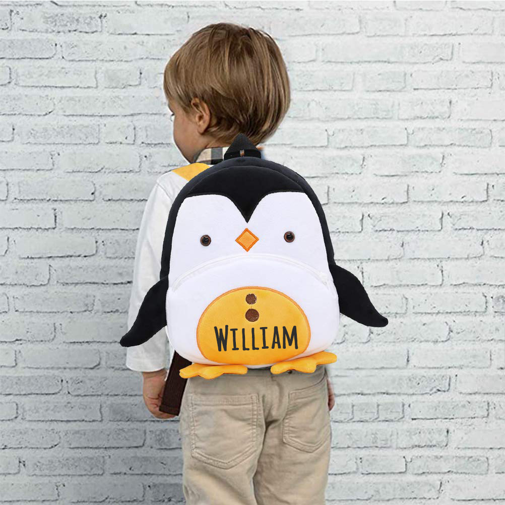 Personalized Cute Penguin Animals Toddler Backpack