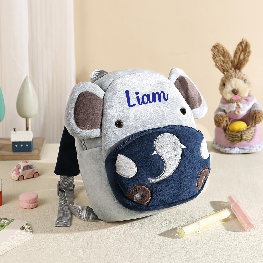 Personalized Cute Elephant Animals Toddler Backpack