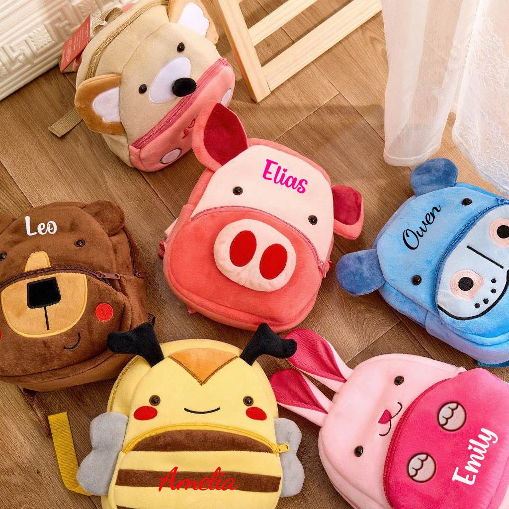 Personalized Cute Bee Animals Toddler Backpack
