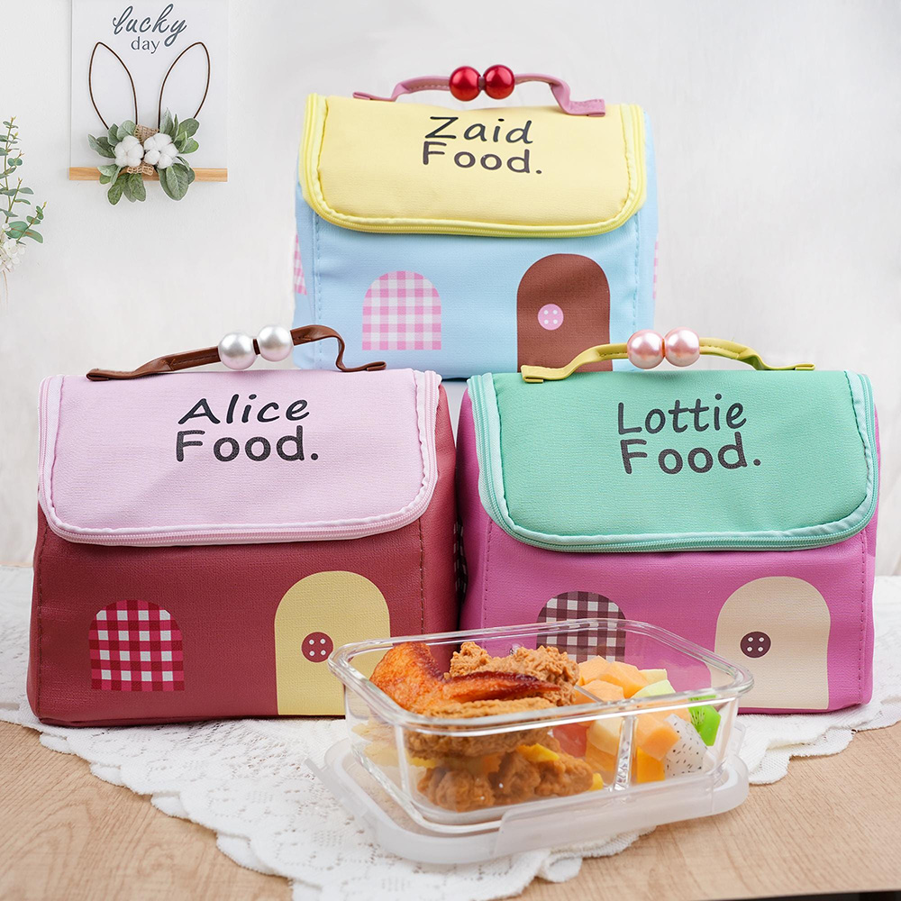Personalized Cute House Shape Lunch Bag