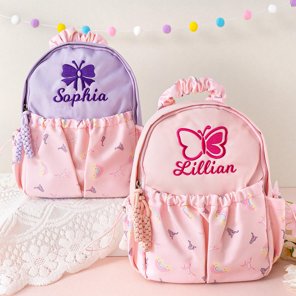 Personalized Embroidery Little Girls Dance Backpack