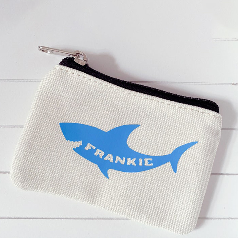 Personalized Name Kids Cute Zip Money Purse