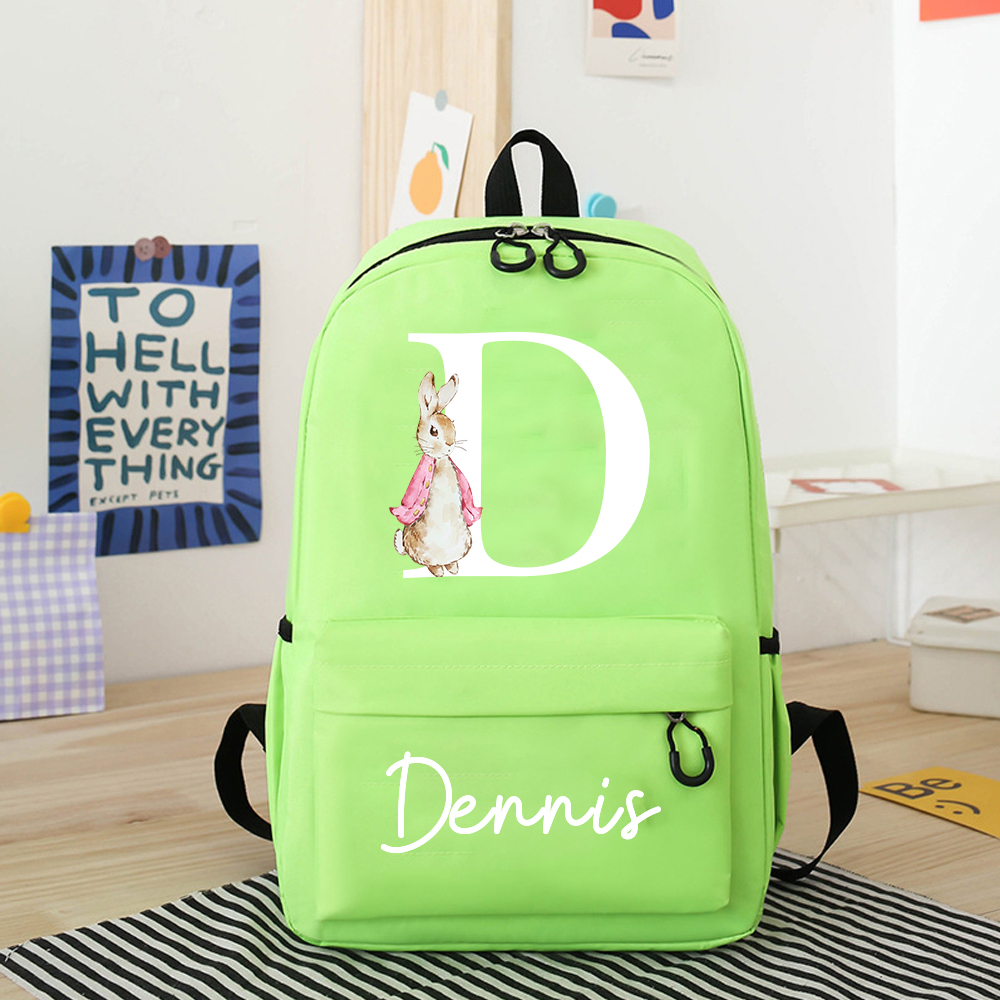 Personalized Color Easter Bunny Backpack