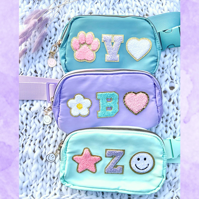 Personalized Varsity Letter Nylon Fanny Pack