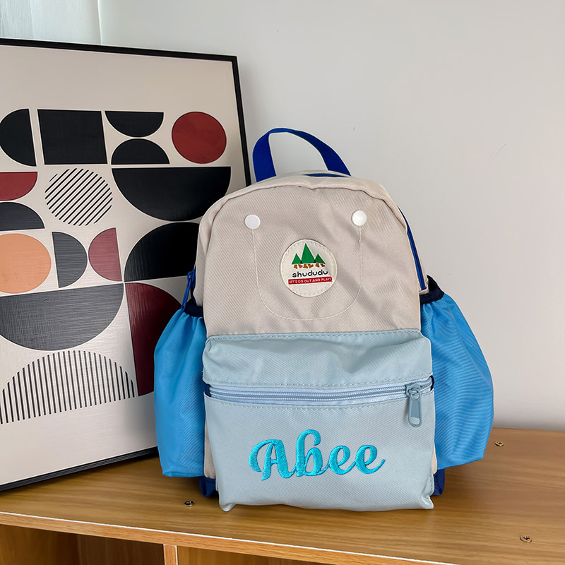 Personalized Embroidery Kid Color Backpack