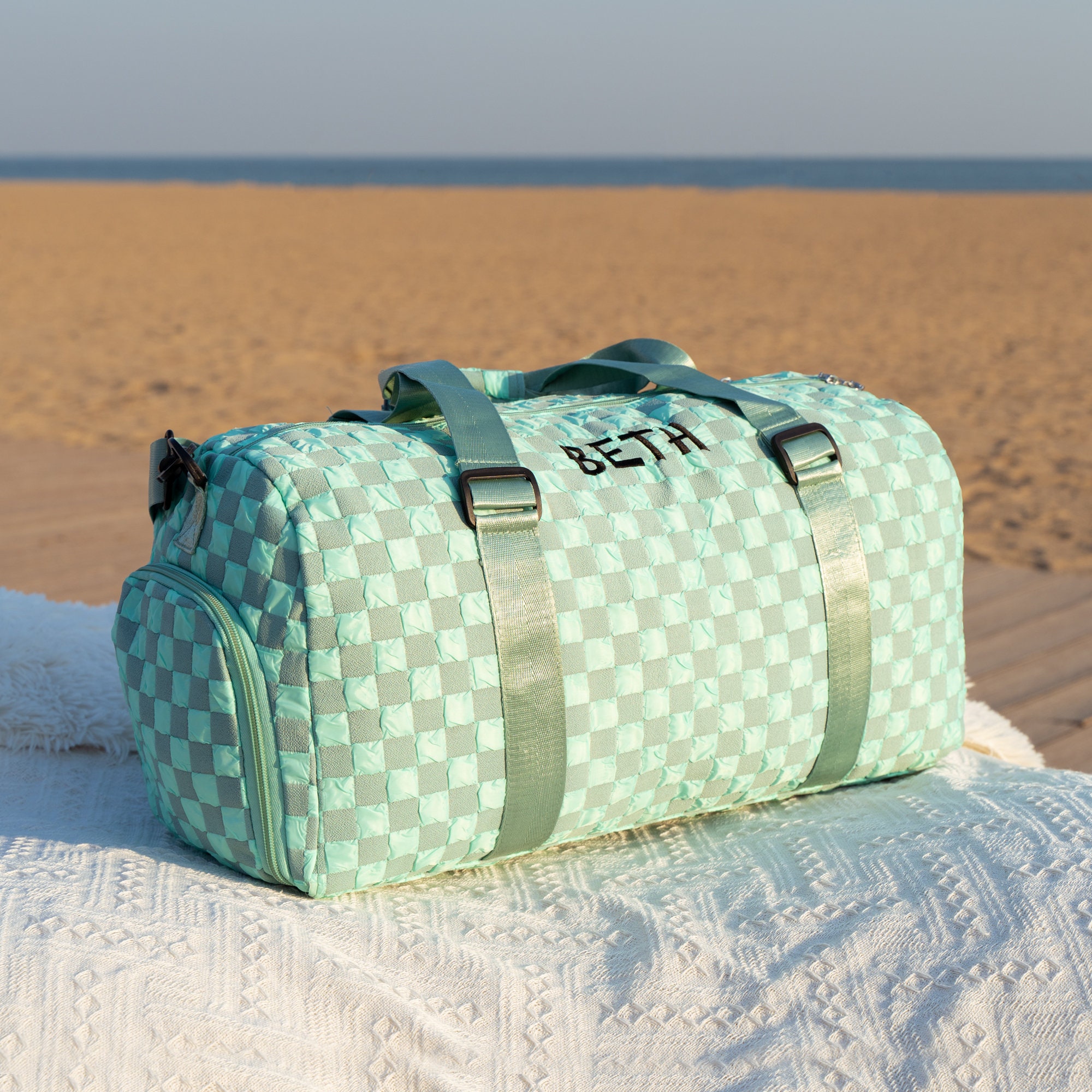 Personalized Embroidery Oxford Fabric Duffle Bag