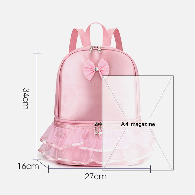 Personalized Girls Ballerina Lace Backpack