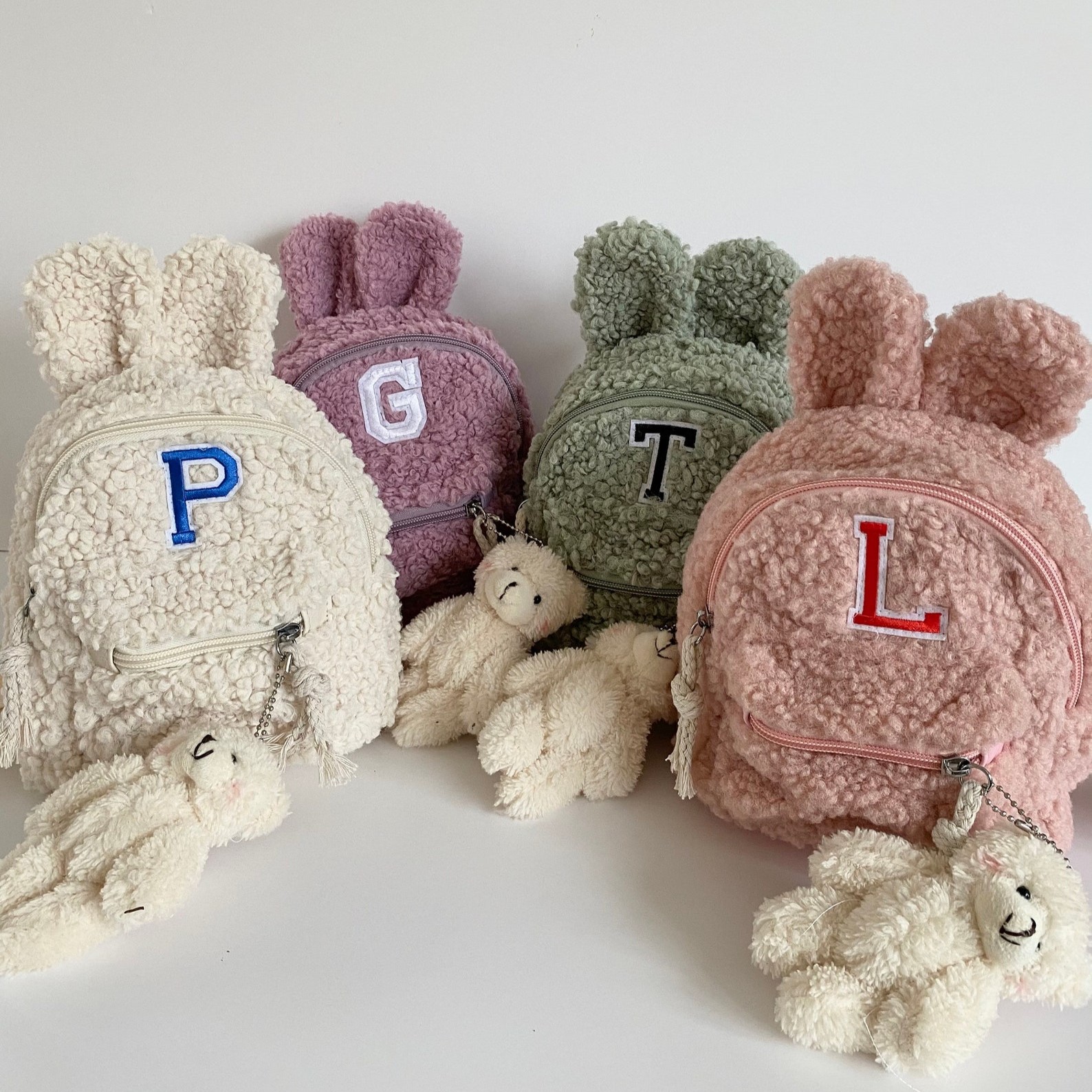 Personalized Hand Patch Kids Teddy Backpack