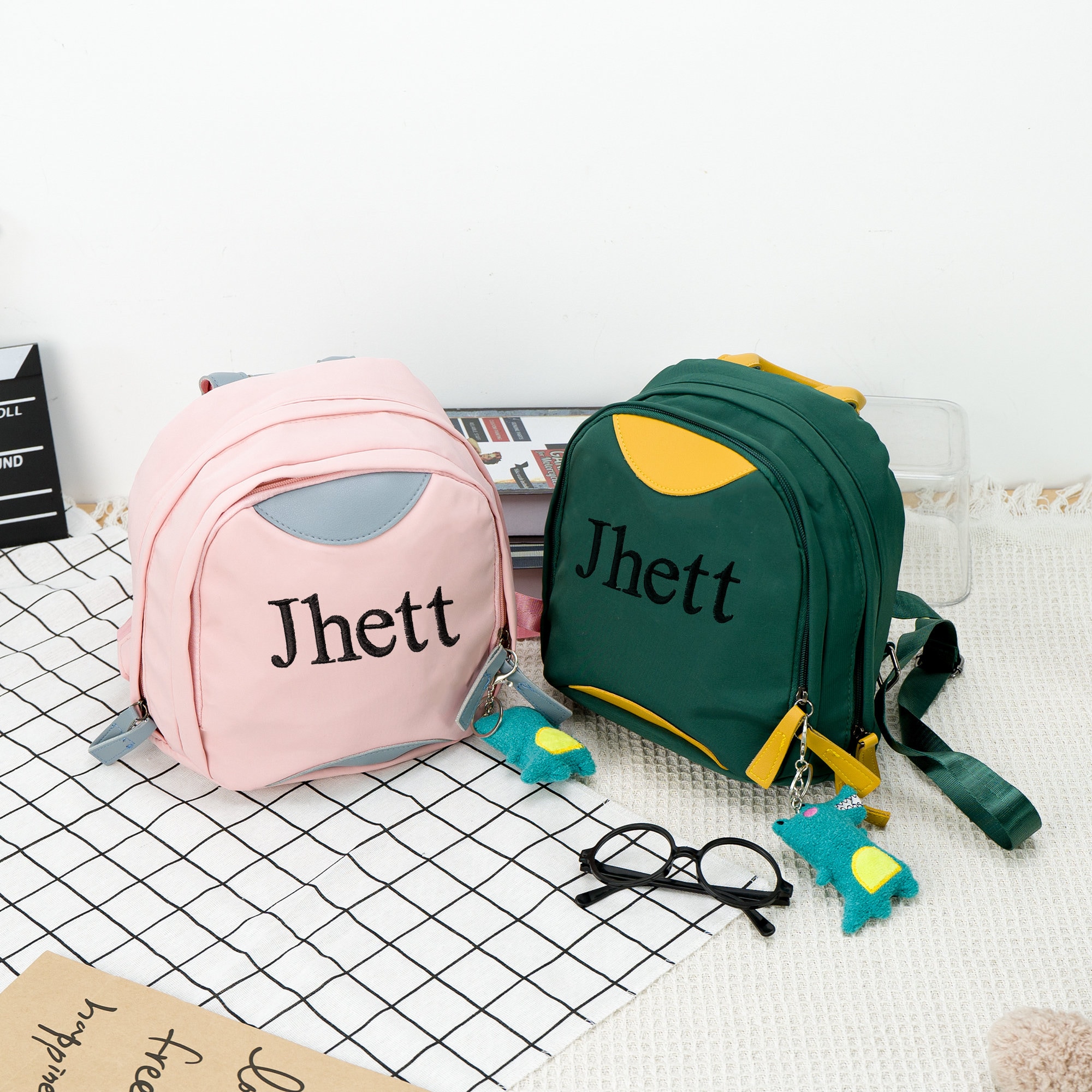 Personalized Embroidery Kid Oxford Fabric Backpack