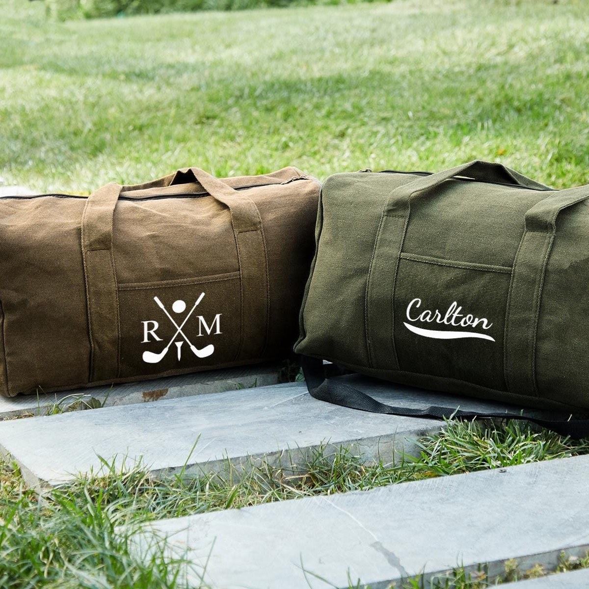 Personalized Print Canvas Duffel Bag