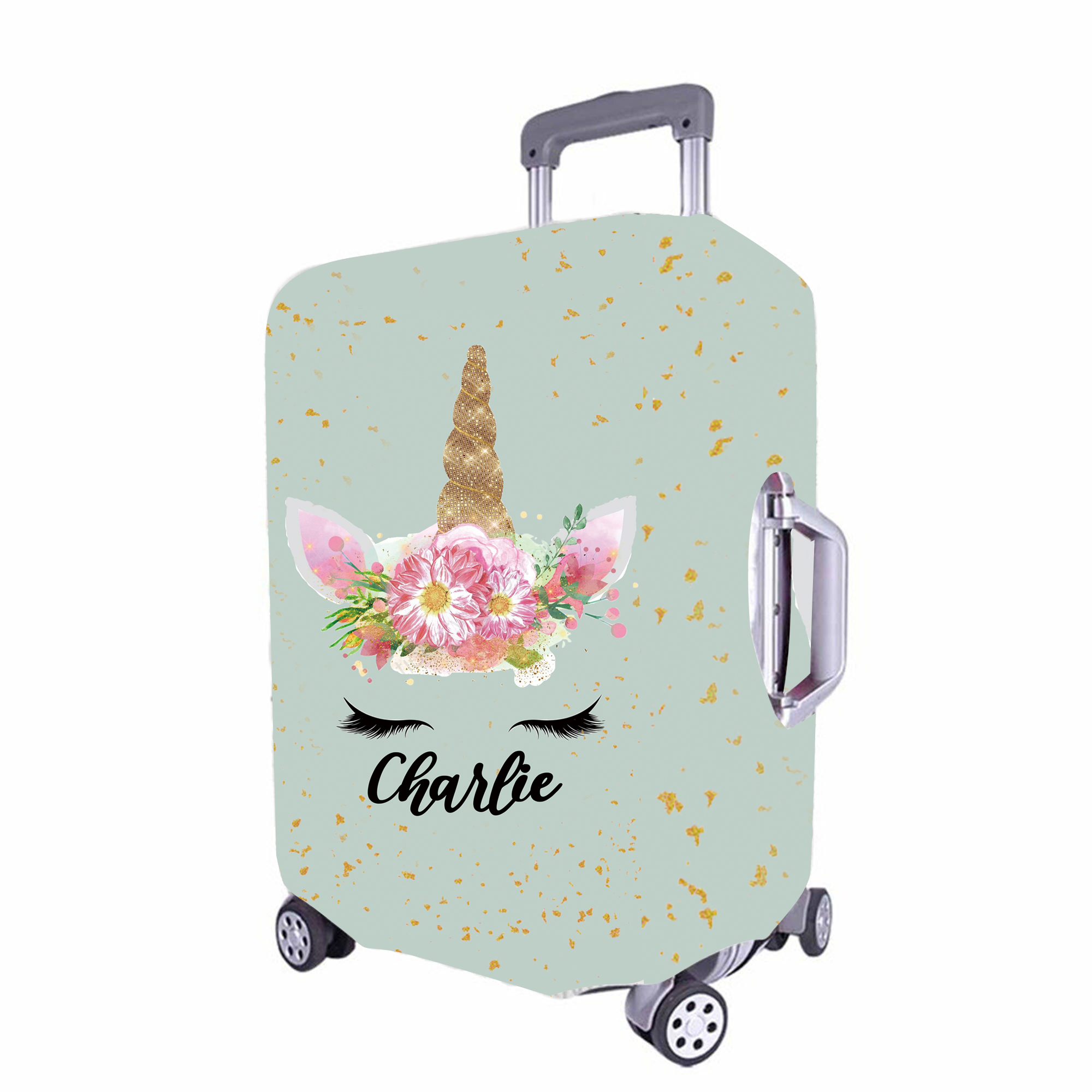 Personalized Lovely Unicorn High-elastic Suitcase Protector Luggage Cover