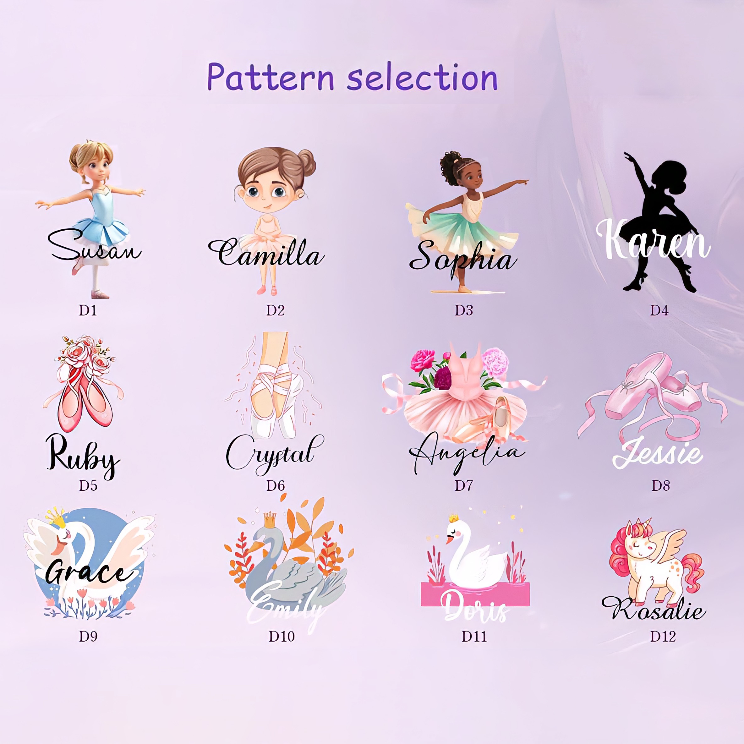 Personalized Kids Cute Ballet Dancer Backpack