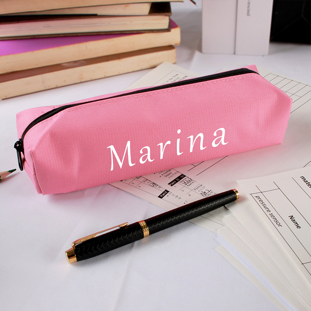 Personalized Colorful Canvas Pencil Bag