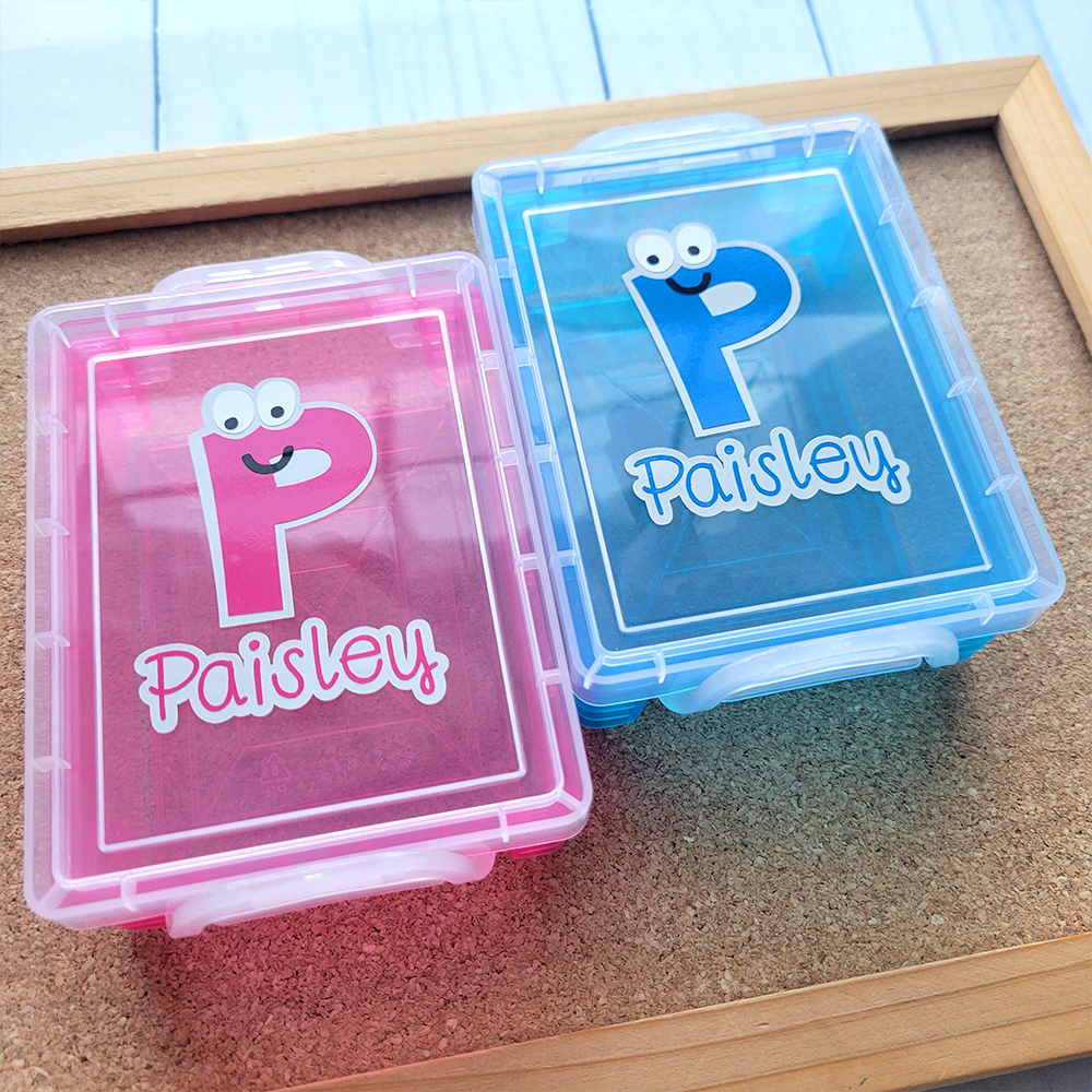 Personalized Original Lovely Monogram Crayon Box