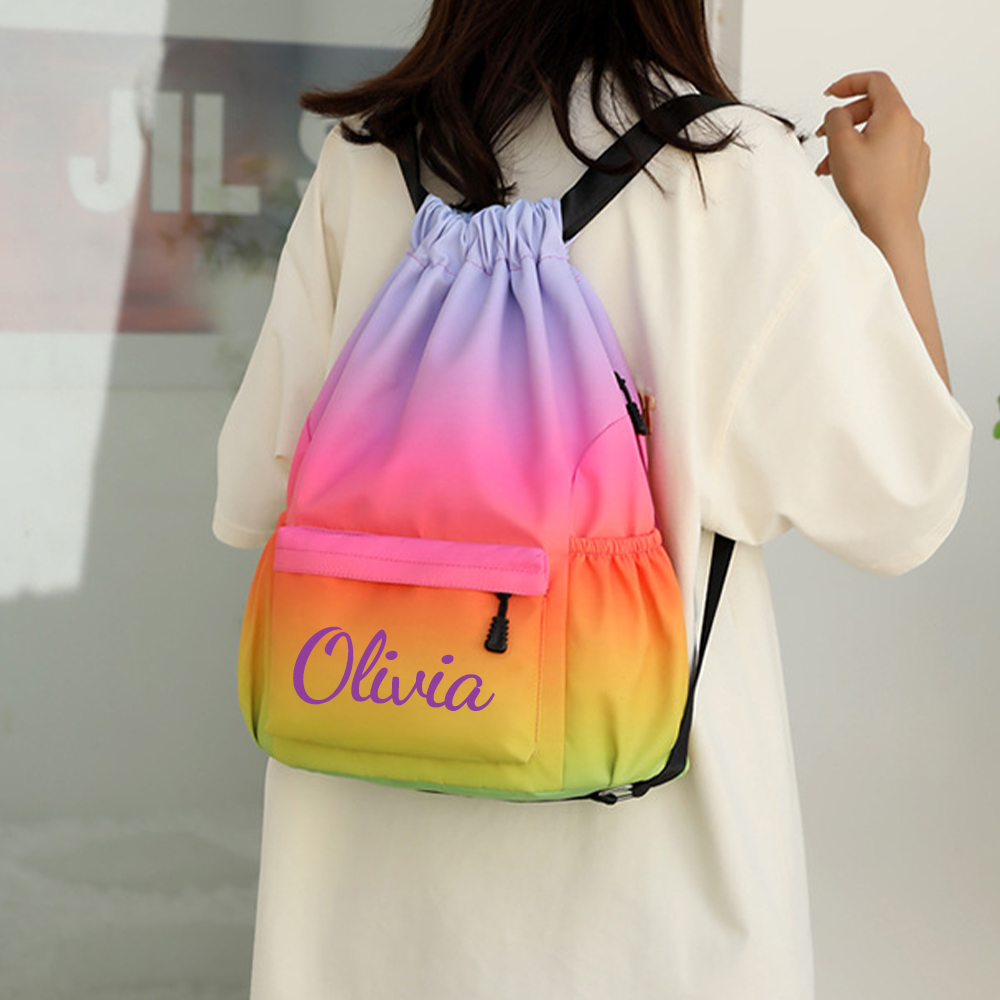 Personalized Colorful Waterproof Oxford Gym Backpack