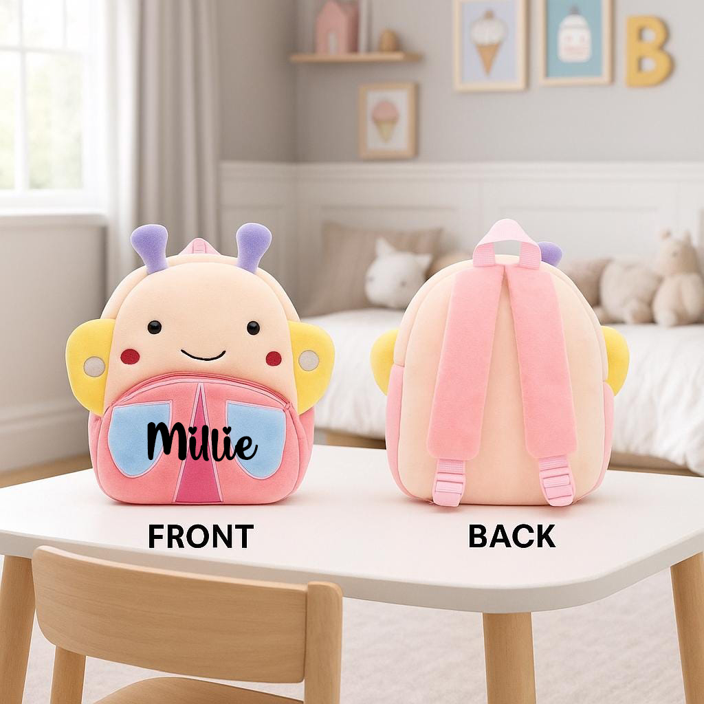 Personalized Cute Butterfly Animals Toddler Backpack