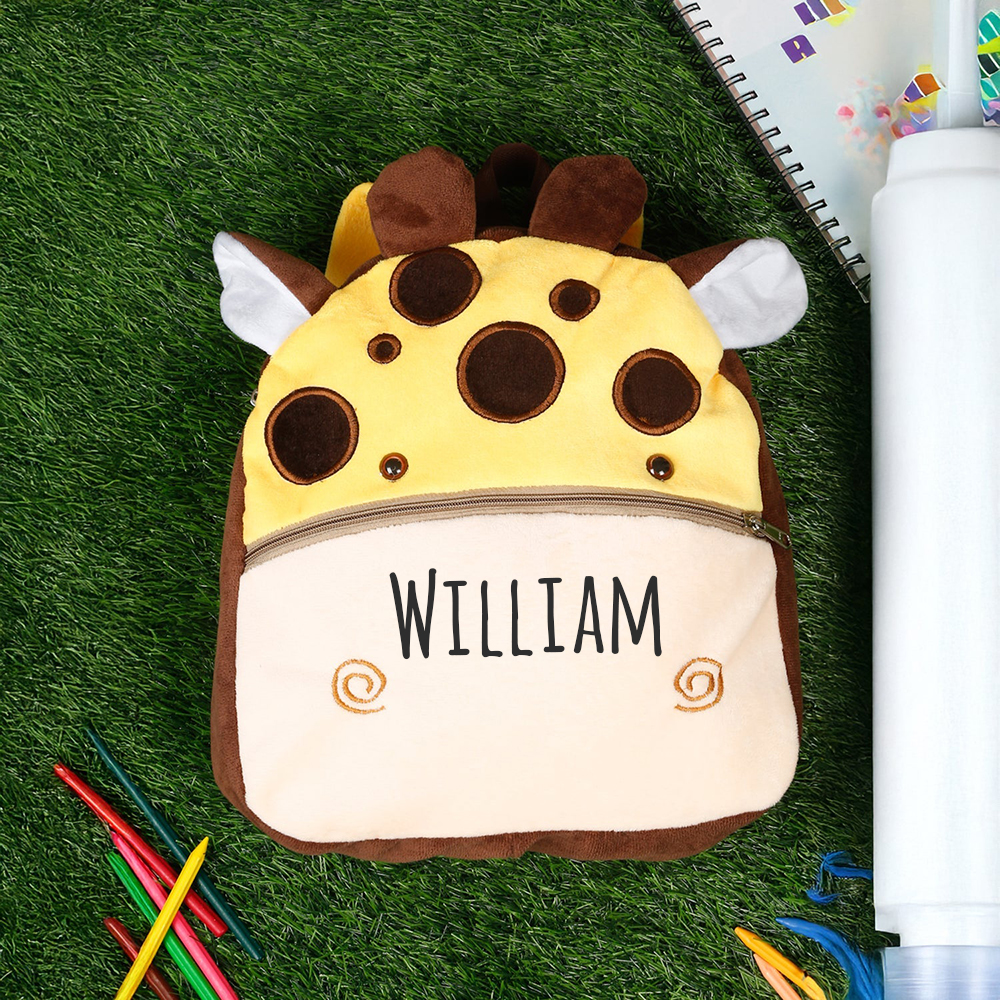 Personalized Cute Giraffe Animals Toddler Backpack