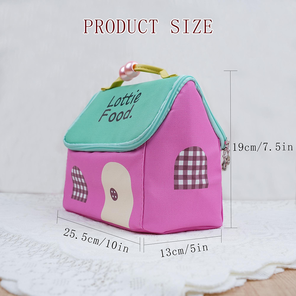 Personalized Cute House Shape Lunch Bag